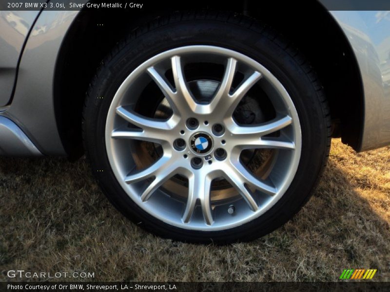 Silver Grey Metallic / Grey 2007 BMW X3 3.0si