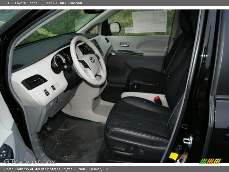 Black / Dark Charcoal 2012 Toyota Sienna SE