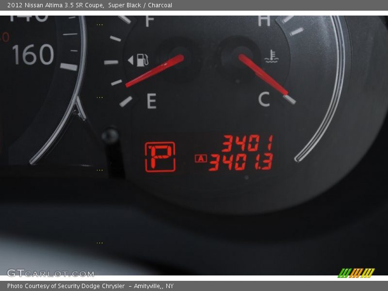 Super Black / Charcoal 2012 Nissan Altima 3.5 SR Coupe