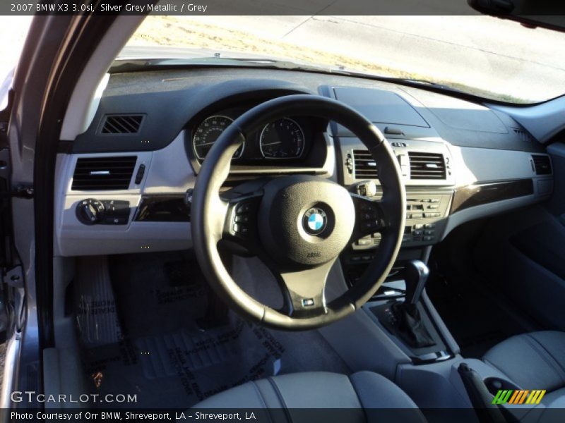 Silver Grey Metallic / Grey 2007 BMW X3 3.0si