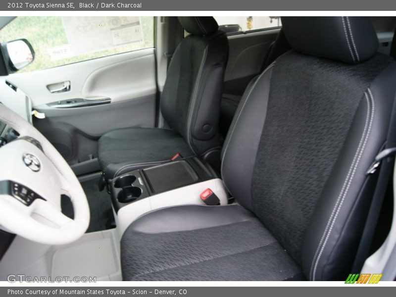 Black / Dark Charcoal 2012 Toyota Sienna SE
