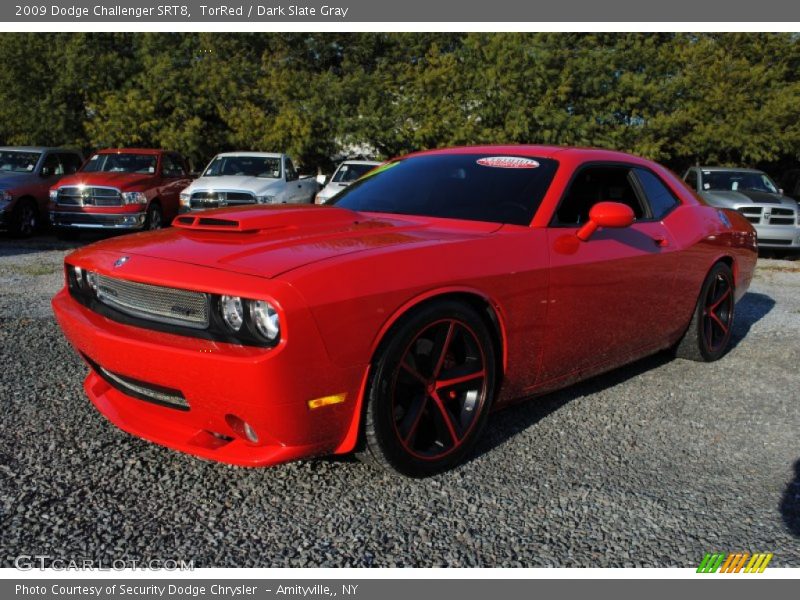 TorRed / Dark Slate Gray 2009 Dodge Challenger SRT8