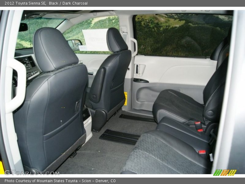 Black / Dark Charcoal 2012 Toyota Sienna SE