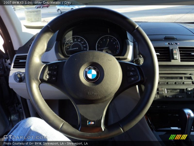 Silver Grey Metallic / Grey 2007 BMW X3 3.0si