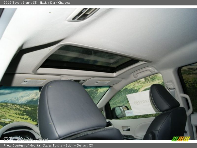 Black / Dark Charcoal 2012 Toyota Sienna SE