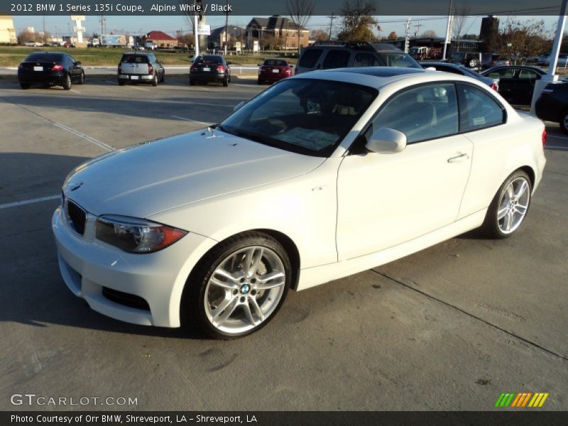 Alpine White / Black 2012 BMW 1 Series 135i Coupe