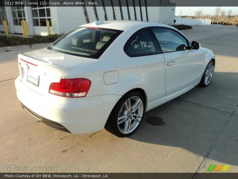 Alpine White / Black 2012 BMW 1 Series 135i Coupe