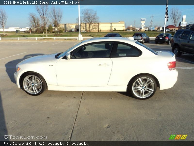 Alpine White / Black 2012 BMW 1 Series 135i Coupe