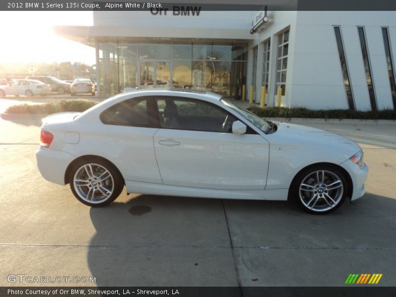 Alpine White / Black 2012 BMW 1 Series 135i Coupe