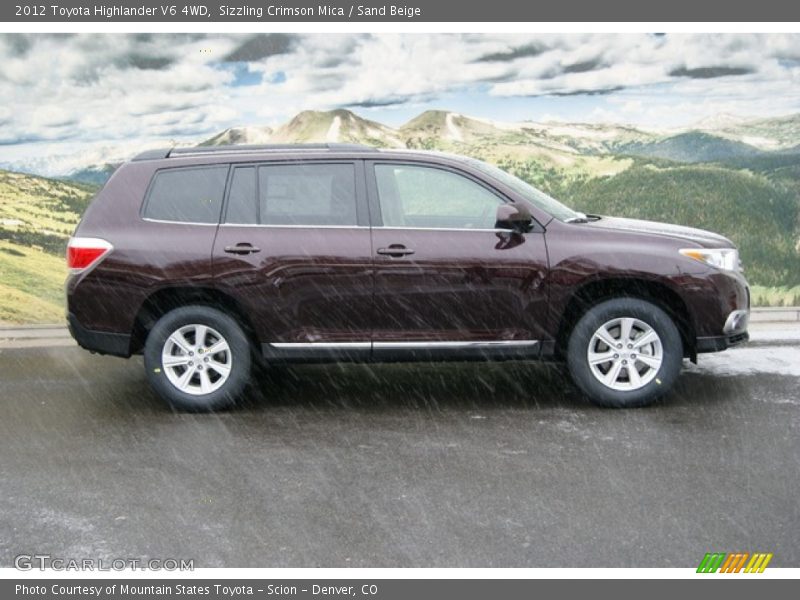 Sizzling Crimson Mica / Sand Beige 2012 Toyota Highlander V6 4WD