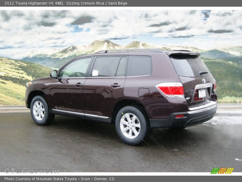 Sizzling Crimson Mica / Sand Beige 2012 Toyota Highlander V6 4WD