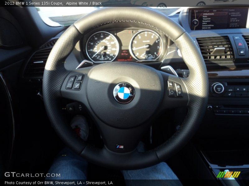 Alpine White / Black 2012 BMW 1 Series 135i Coupe