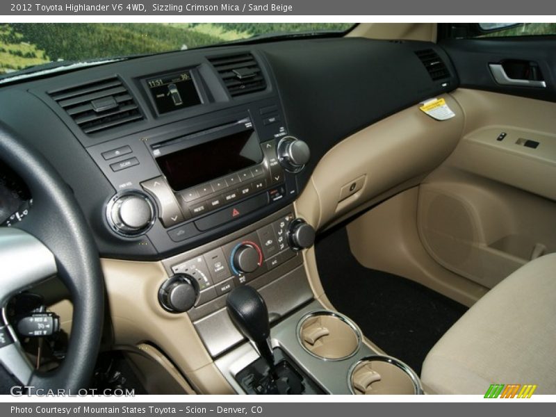 Sizzling Crimson Mica / Sand Beige 2012 Toyota Highlander V6 4WD