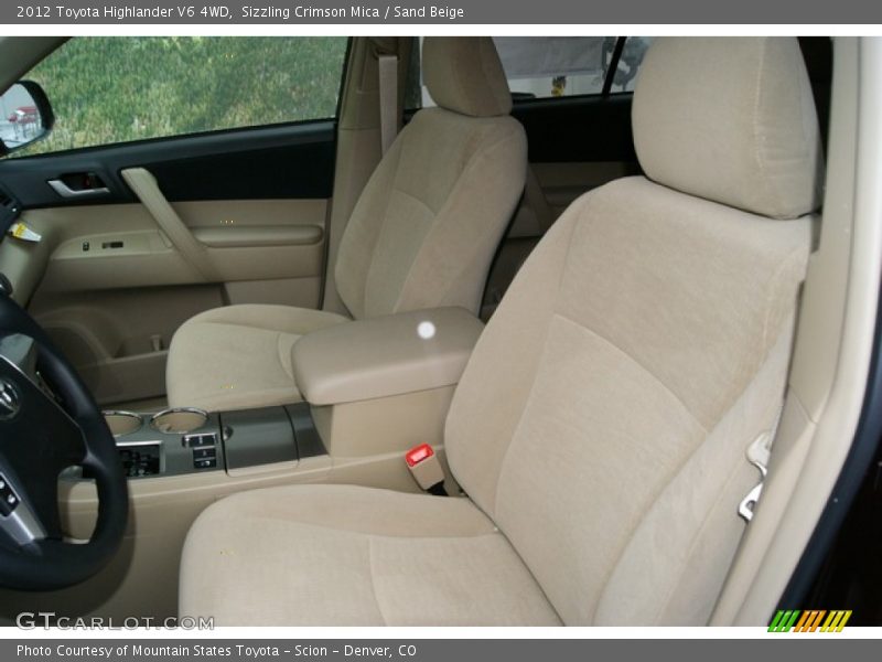 Sizzling Crimson Mica / Sand Beige 2012 Toyota Highlander V6 4WD