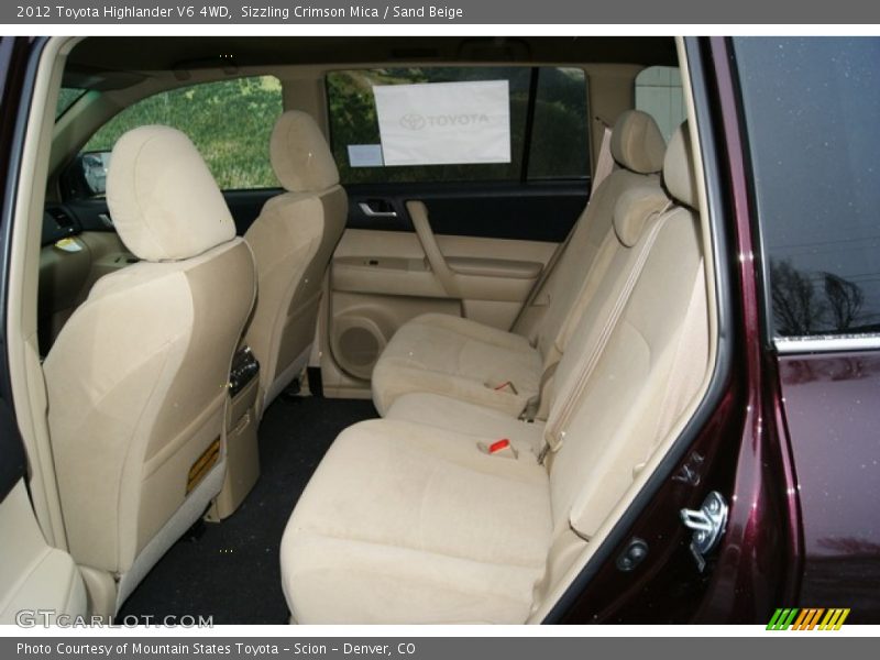 Sizzling Crimson Mica / Sand Beige 2012 Toyota Highlander V6 4WD