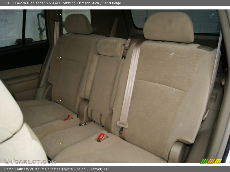 Sizzling Crimson Mica / Sand Beige 2012 Toyota Highlander V6 4WD