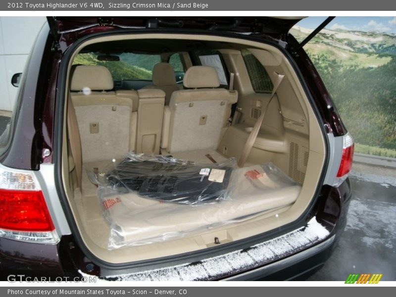 Sizzling Crimson Mica / Sand Beige 2012 Toyota Highlander V6 4WD