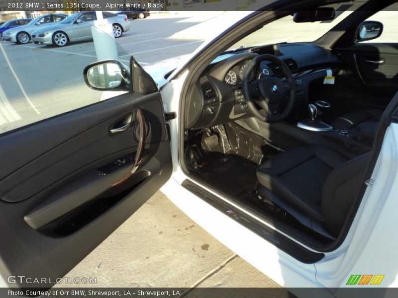 Alpine White / Black 2012 BMW 1 Series 135i Coupe
