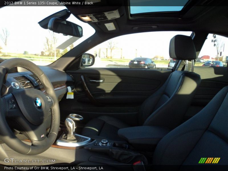 Alpine White / Black 2012 BMW 1 Series 135i Coupe