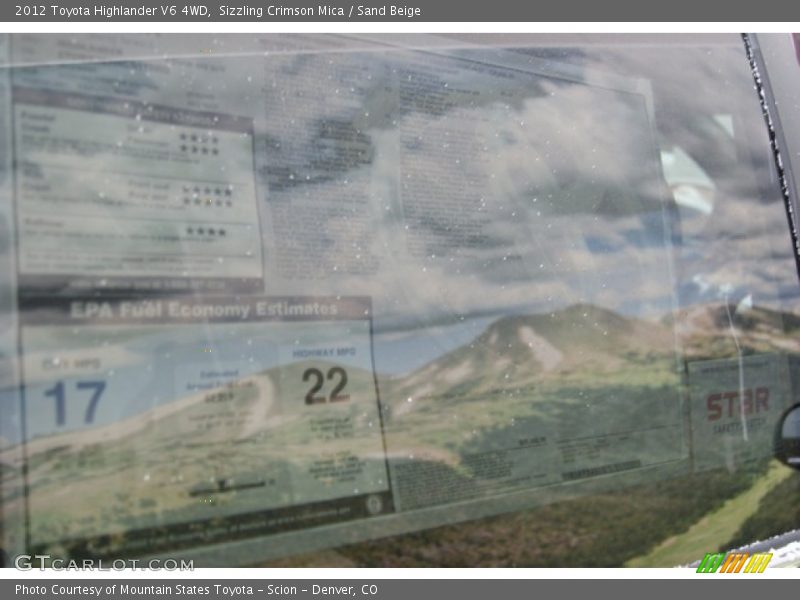 Sizzling Crimson Mica / Sand Beige 2012 Toyota Highlander V6 4WD