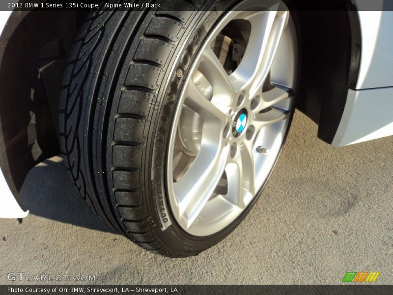 Alpine White / Black 2012 BMW 1 Series 135i Coupe