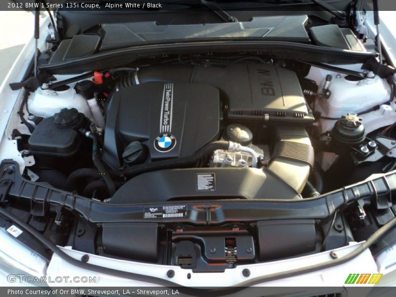 Alpine White / Black 2012 BMW 1 Series 135i Coupe