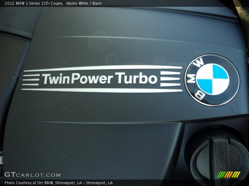 Alpine White / Black 2012 BMW 1 Series 135i Coupe