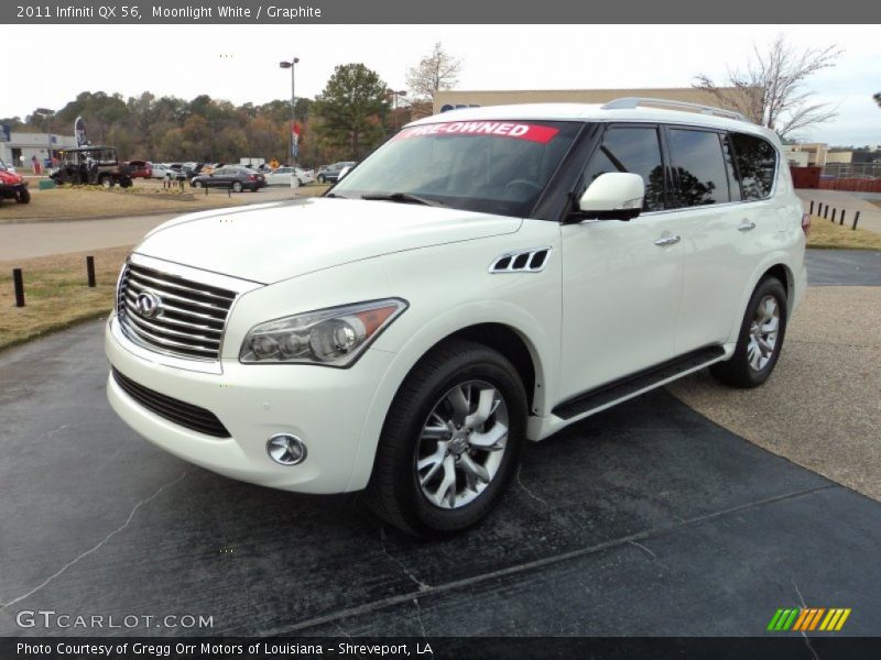 Moonlight White / Graphite 2011 Infiniti QX 56