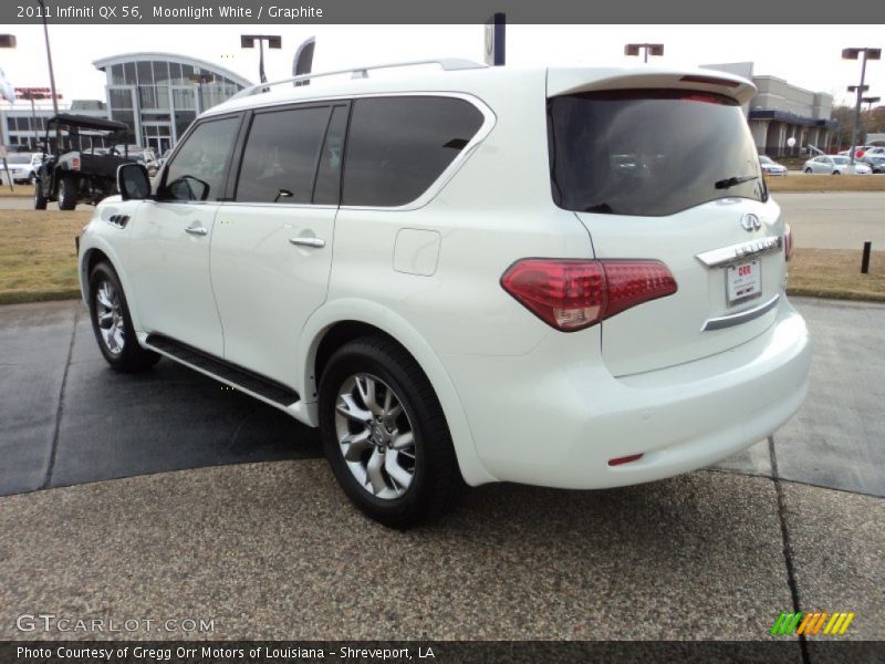 Moonlight White / Graphite 2011 Infiniti QX 56