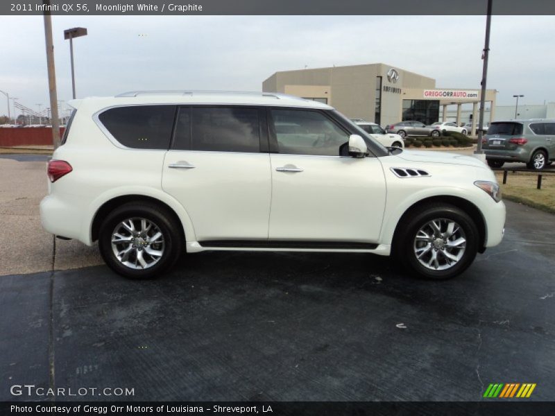 Moonlight White / Graphite 2011 Infiniti QX 56