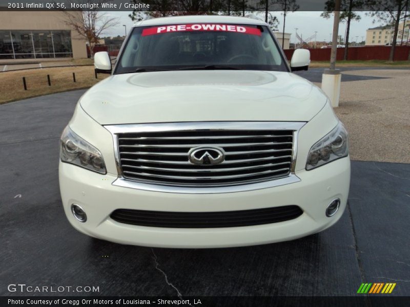 Moonlight White / Graphite 2011 Infiniti QX 56