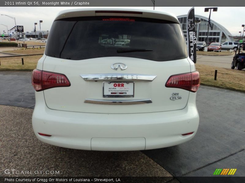 Moonlight White / Graphite 2011 Infiniti QX 56
