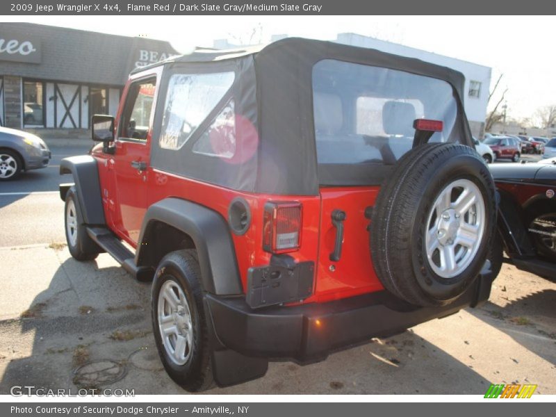 Flame Red / Dark Slate Gray/Medium Slate Gray 2009 Jeep Wrangler X 4x4