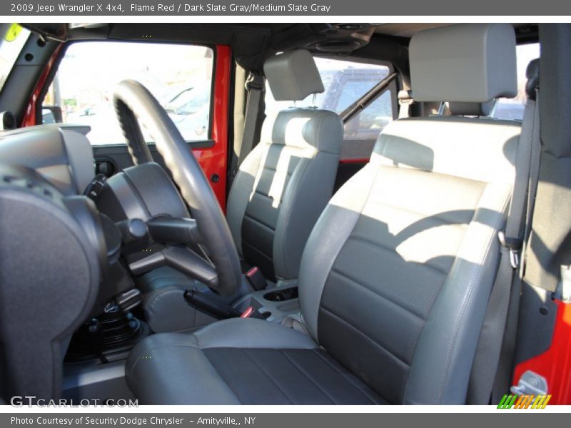 Flame Red / Dark Slate Gray/Medium Slate Gray 2009 Jeep Wrangler X 4x4
