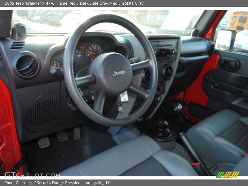 Flame Red / Dark Slate Gray/Medium Slate Gray 2009 Jeep Wrangler X 4x4