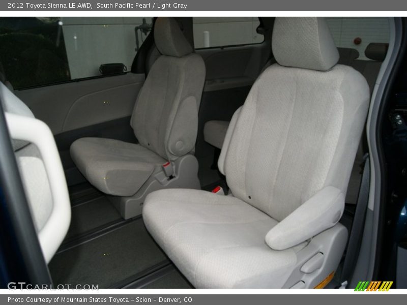 South Pacific Pearl / Light Gray 2012 Toyota Sienna LE AWD