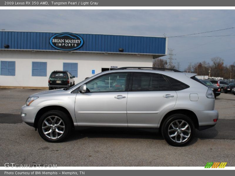 Tungsten Pearl / Light Gray 2009 Lexus RX 350 AWD
