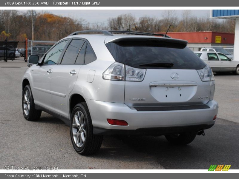 Tungsten Pearl / Light Gray 2009 Lexus RX 350 AWD
