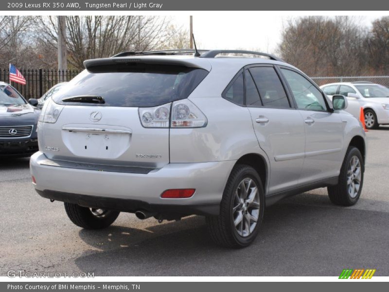 Tungsten Pearl / Light Gray 2009 Lexus RX 350 AWD