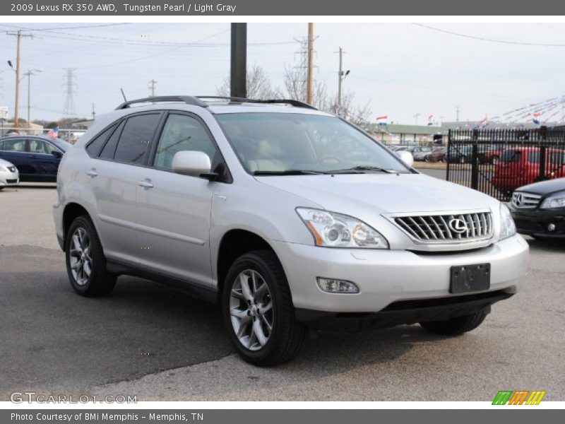 Tungsten Pearl / Light Gray 2009 Lexus RX 350 AWD