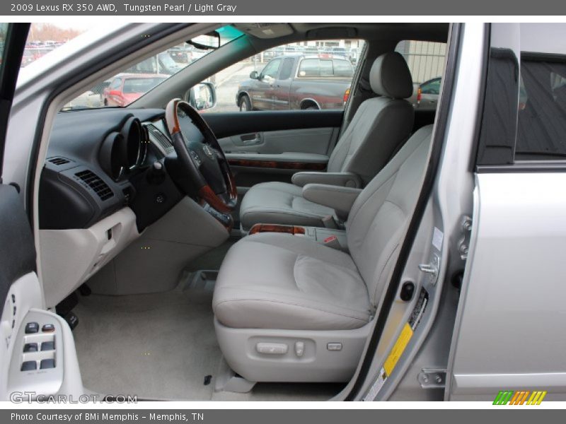 Tungsten Pearl / Light Gray 2009 Lexus RX 350 AWD
