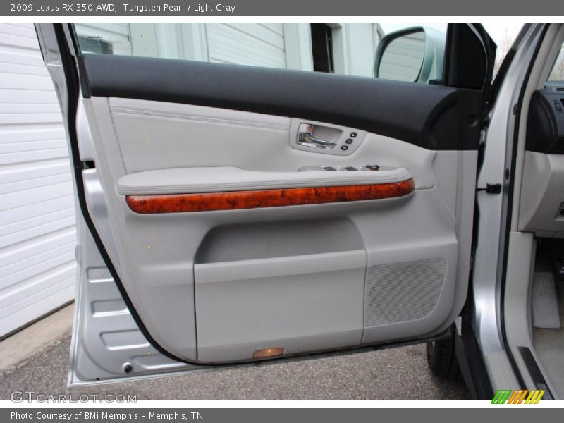 Tungsten Pearl / Light Gray 2009 Lexus RX 350 AWD
