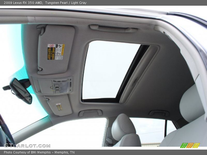 Tungsten Pearl / Light Gray 2009 Lexus RX 350 AWD