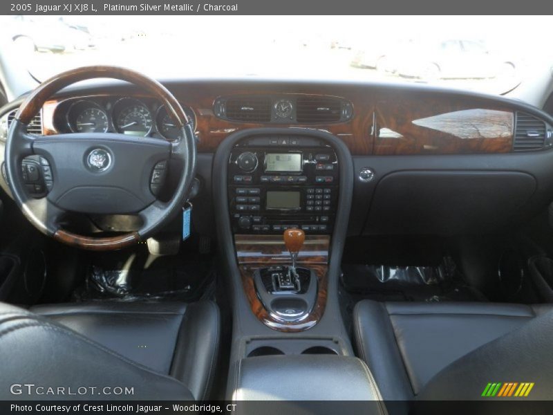 Platinum Silver Metallic / Charcoal 2005 Jaguar XJ XJ8 L
