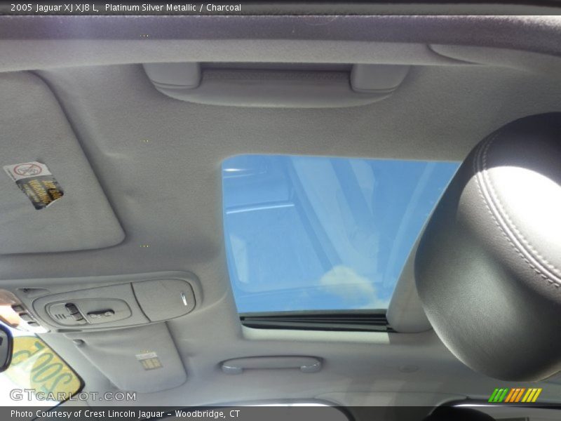 Platinum Silver Metallic / Charcoal 2005 Jaguar XJ XJ8 L