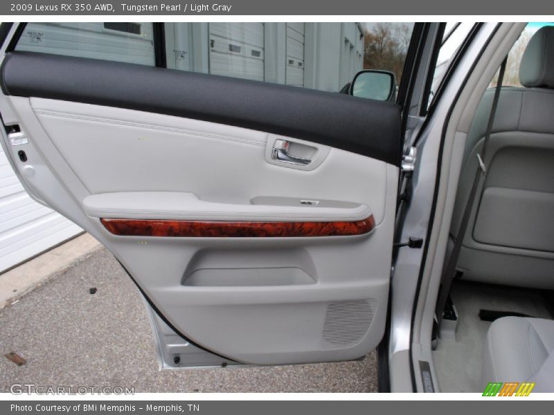 Tungsten Pearl / Light Gray 2009 Lexus RX 350 AWD