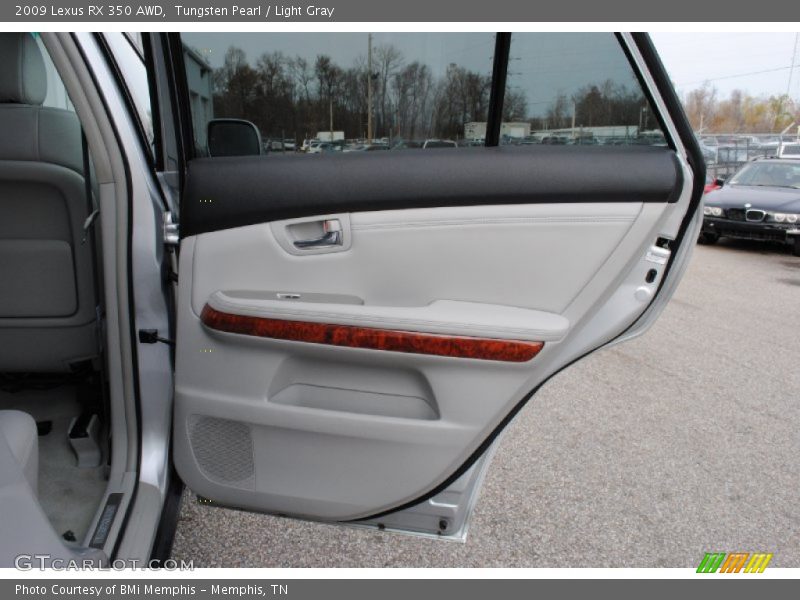 Tungsten Pearl / Light Gray 2009 Lexus RX 350 AWD