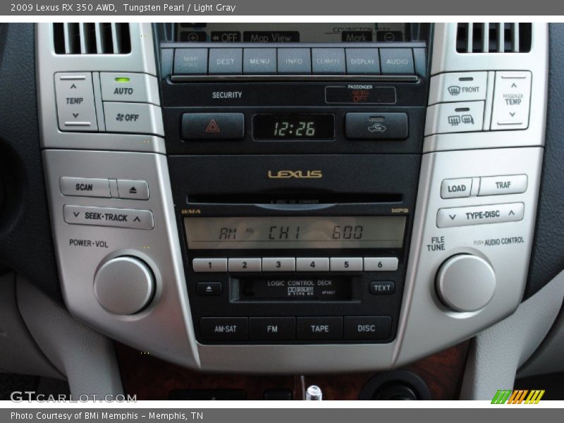 Tungsten Pearl / Light Gray 2009 Lexus RX 350 AWD
