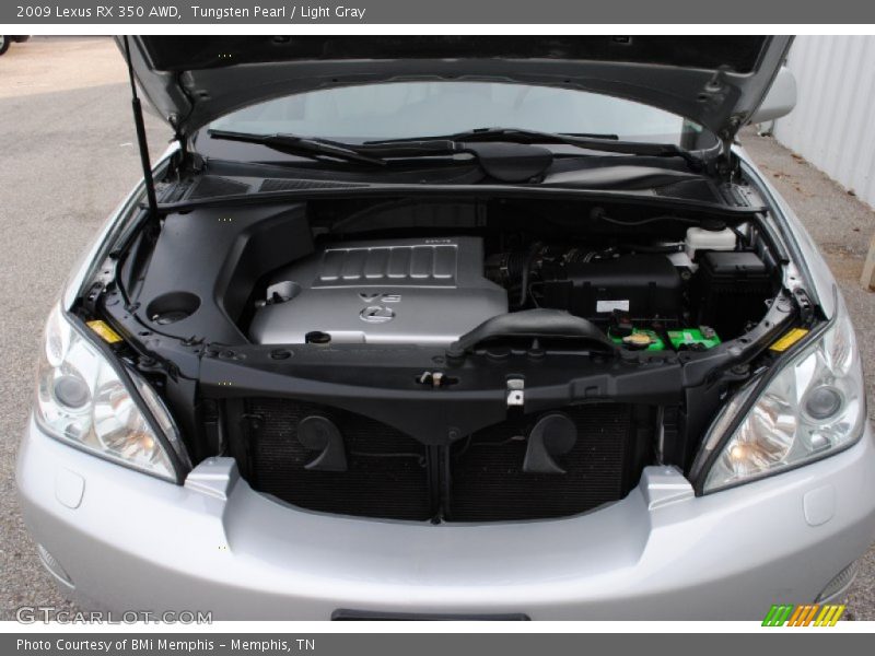 Tungsten Pearl / Light Gray 2009 Lexus RX 350 AWD
