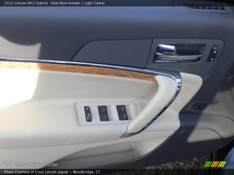 Steel Blue Metallic / Light Camel 2012 Lincoln MKZ Hybrid